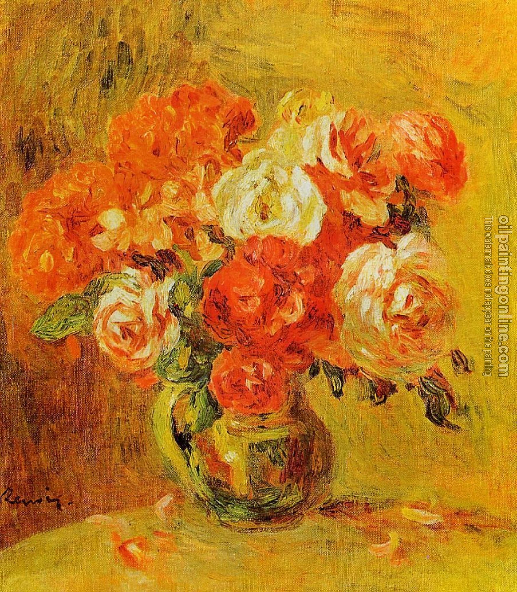 Renoir, Pierre Auguste - Flowers in a Vase
